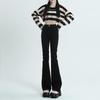 Women's High Waist Slimming Petite Micro Flare Denim Pants - Black, Autumn/Winter 2023 Collection