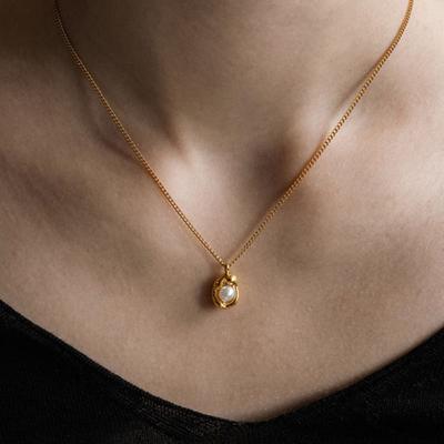 Collier avec pendentif Perle Ancienne HAS HON014