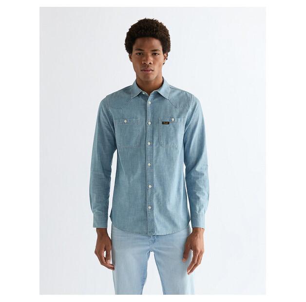 Рубашка Wrangler CHAMBRAY SHIRT EU 3XL