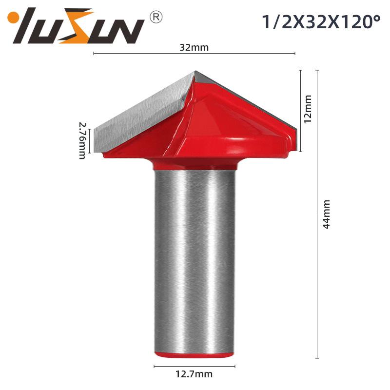 6mm V-Groove Bit Woodworking Cutter - 3D Engraving Knife, V-Shaped, 60/90 Degrees, 6 Patterns