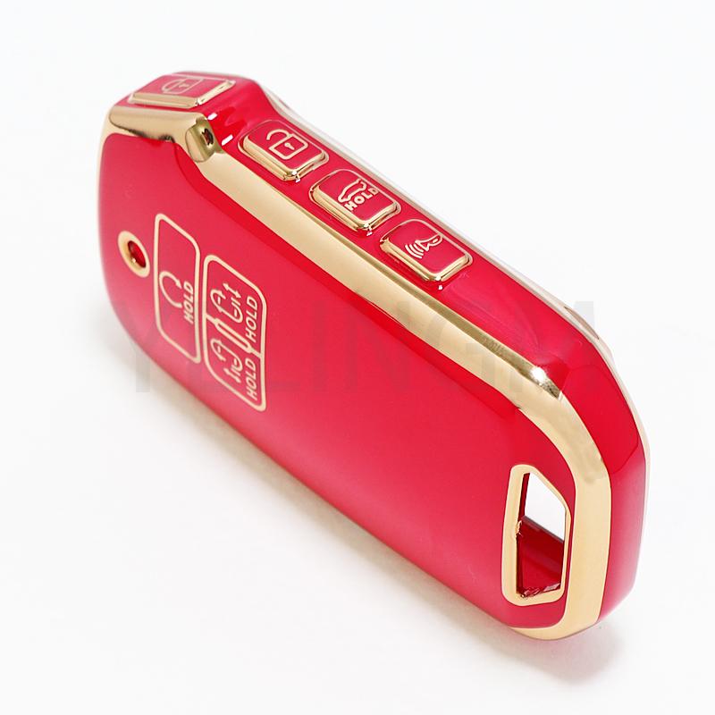 TPU Car Remote Key Case Cover For Kia Carnival 2021 2022 Sedona Carnival KA4 EX SX LX Fiesta 2023 Keyless Shell Fob  Accessories