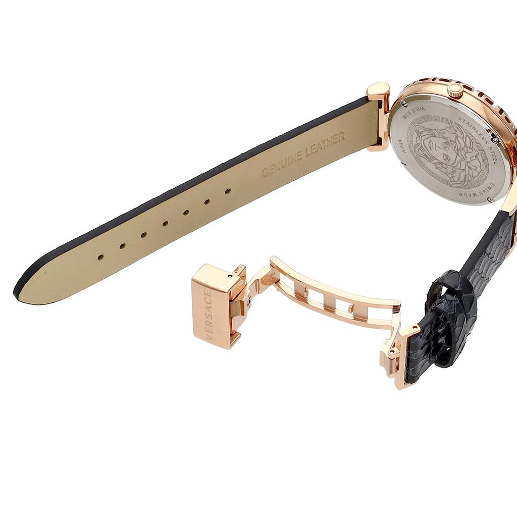 Watch Palazzo Empire Black Dial Stainless Steel Sapphire Glass Quartz 37MM Swiss Watch VEDV00719 [Versace] Women's [Item]