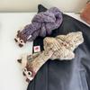 Animals Y2K Knitted Scarf Cartoon Squirrel Shawl Gothic Long Narrow Scarves  Girl