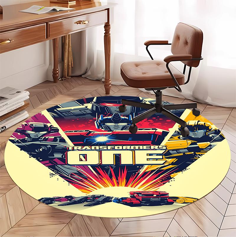 American science Pattern Round Rug, Indoor/Outdoor Mat, for Picnic, Gameroom, Bedroom, Office, Living Room, Home Decor Carpet, Birthday Gift
