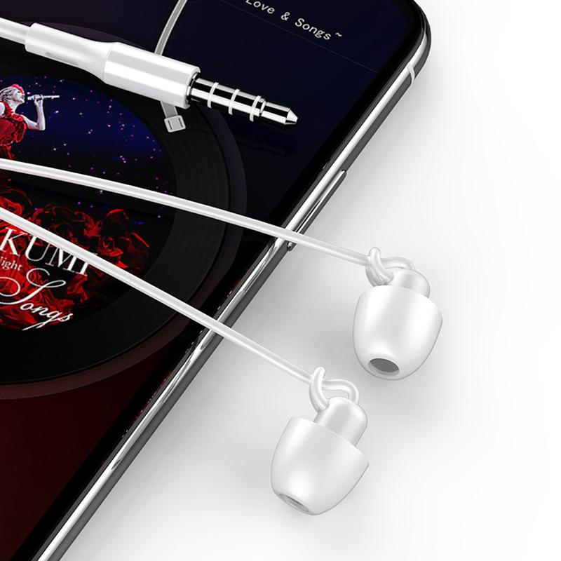 Wired Earphone Hifi Headset Noise-Cancel Sleeping Earbud Soft Silicone Headset TPE In Ear Pressure Earbuds For Xiaomi Huawei