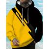 Men's Stylish Color-Blocked Hooded Sportswear for Fall/Spring | Fashion Loose Fit Casual Top