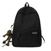 Schoolbag Backpack Wholesale Couple Simple Ins Solid Color Large Capacity Backpack Casual Wind College Student School Bag