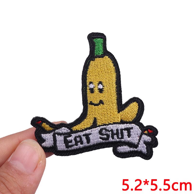 Funny Ghost Goose Embroidered Patch Cartoon Animal Cat Patch Backpack Jackets Hats Embroidery DIY Iron On Patches For Clothing