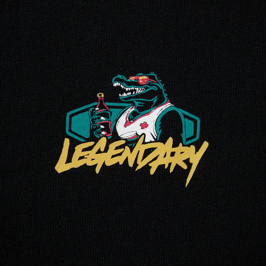 Li Ning X LEAGUE OF LEGENDS Sports Life Collection T Shirt Unisex Black/Back Crocodile AHSV153-8
