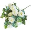 1pcs Artificial Rose Flower Fake Silk Flowers Artificial Flower Wedding Decoration Home Decoration For Outdoor Garden