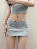 American Spicy Women's Low-Waist Bodycon Yoga Skirt with Underpants – Slimming, Anti-Exposure, Hip-Hugging Fit