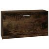 342644 vidaXL Banc à chaussures Chêne fumé 80x24x45 cm Bois d'ingénierie