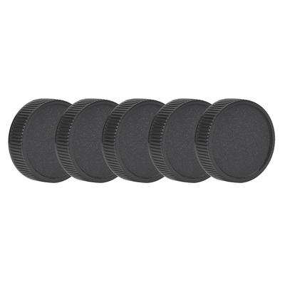 5 Pezzi Copriobiettivo Posteriore in Plastica Adatto per Fotocamera M42 Nero Antipolvere