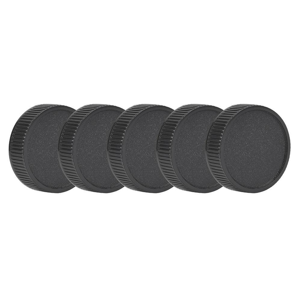

5Pcs Plastic Rear Lens Cap Cover Fits for M42 Camera Black Anti dust