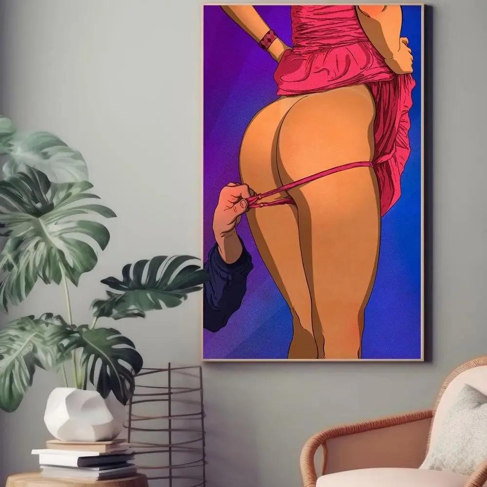 Film Clasic Abstract Nordic Nud Femeie Sexy Bărbați Postere Calitate HD Poster Artă de Perete Pictură Studiu Living Decor Acasă Cadou