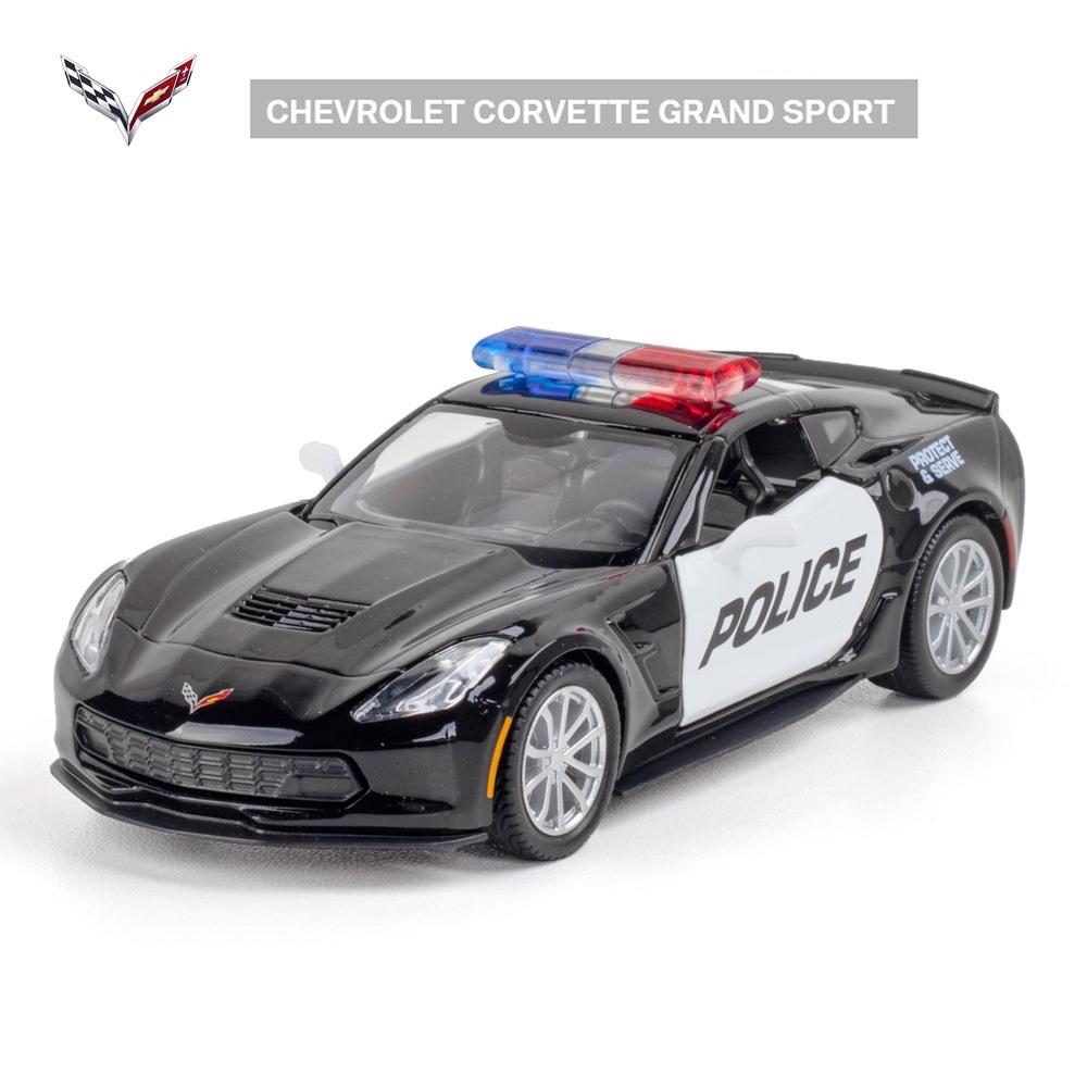 1/36 Mercedes Benz Dodge Police CarToy Model Alloy Diecasts Pull Back Function 2 Doors Opened Rubber Tires Toys For Kids' Gifts