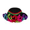 LoopKnit Hat with Ruffled Brim Universal Fit Knitted Yarn Warm for Autumn and Winter Outfits,