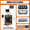 Mictuning 6/8/12 Gang RGB Switch Panel Led Work Light Bar Switches Box Controller for Universal Cars Truck Boat UTV 4X4 4WD