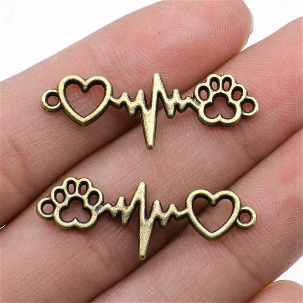 Accessories Parts Infinity Heart Love Connector Minimalist Jewelry Components QA027