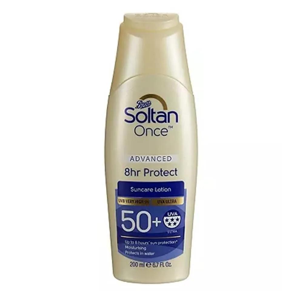 Soltan Sun Care Lotion 200ml 1 Pack Once Advanced Soltan Once Advanced 8 Hour Protect Suncare Lotion SPF5