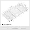 CAMPINGMOON BBQ Grill, Food-Grade 304 Stainless Steel BBQ Rack, Single-Line BBQ Grill Plate, Meat Grilling Rack, BBQ Grill Net
