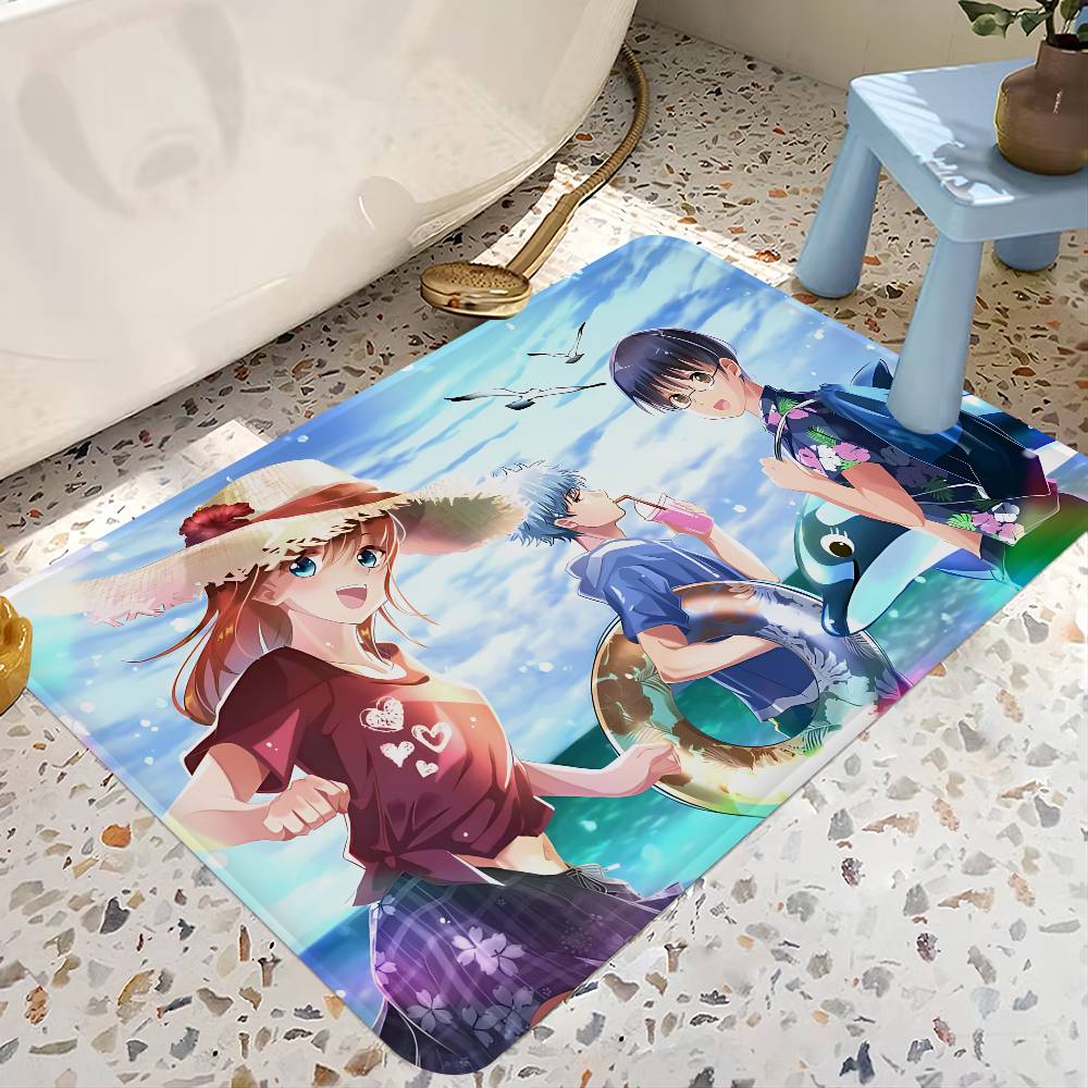 GINTAMA ANIME Bathroom Mat Anti-slip Absorb Water Long Strip Cushion Bedroon Mat Hotel Decor Mat
