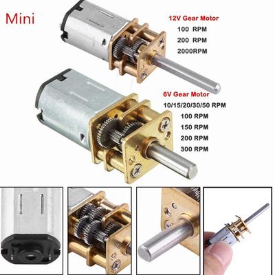 DC 5V~12V 100RPM Mini 20mm Micro Full Metal Gearbox Gear Motor Slow Speed Robot