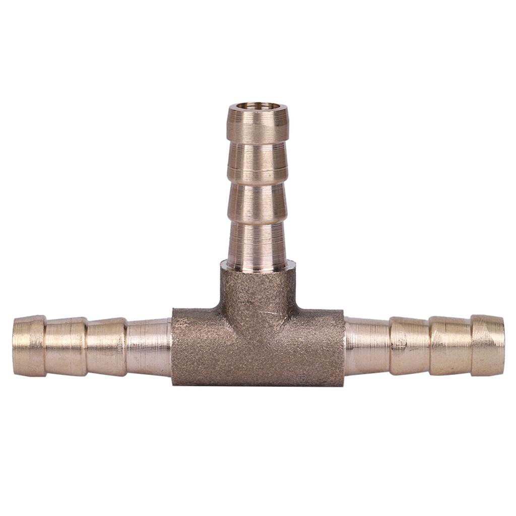 3 Way Hose Joiner Brass T Piece 3 Way Fuel Hose Joiner Connector For Compressed Air Oil Gas Pipe T Piece 3 way Fuel Hose Joiner
