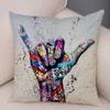 Home Decor Abstract Street Art Animal Cushion Cover Graffiti Gamepad Sofa