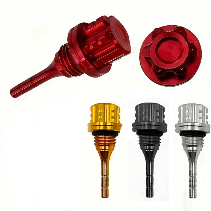 Motorcycle Engine Oil Dipstick Filler Cap Plug Front Brake Fluid Oil Cup Multi-color CNC Aluminum Alloy Motorcycle Accessories For GY6 BWS 125CC