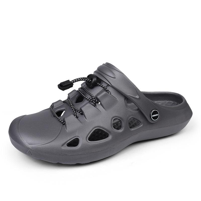 Men's Cave Shoes Casual Outdoor Baotou Sandals Two Wear Breathable Beach Sandals