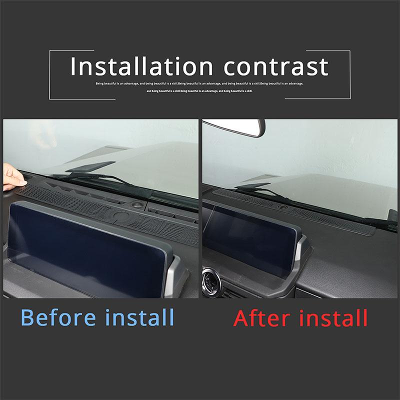 For INEOS Grenadier 2020-2025 Stainless Steel Black Car Instrument Panel Air Outlet Anti Blocking Mesh Cover Car Accessories