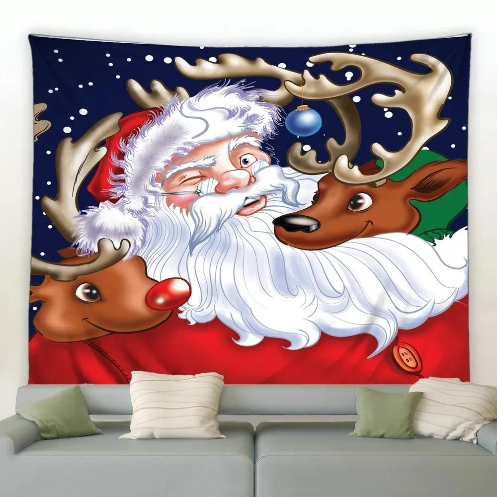 Christmas Luxury Tapestry Bedroom Living Room Home Christmas Decoration