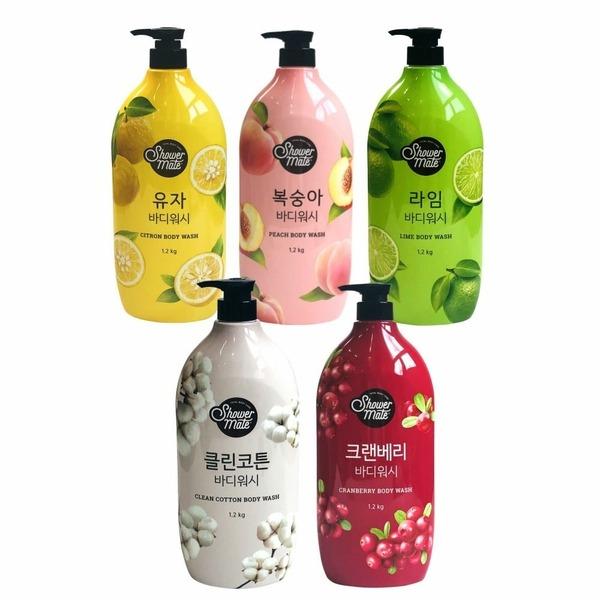 Shower Mate Large Capacity Body Cleanser Body Wash 1.2kg (Choose 1) (WCB807C) Fragrance: Clean Cotton