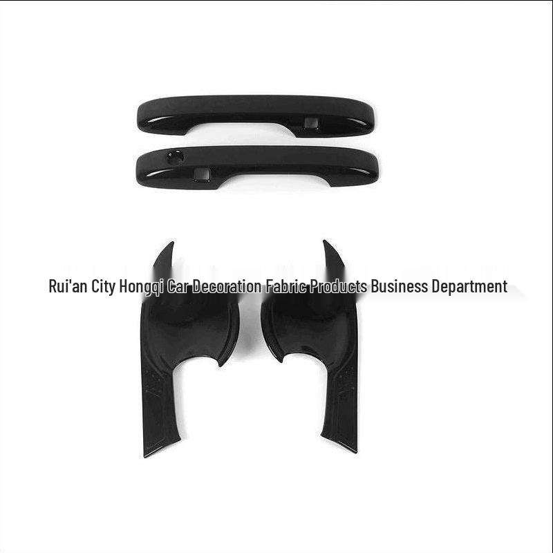 Durable Electroplated Bright Black Carbon Fiber Car Door Handles