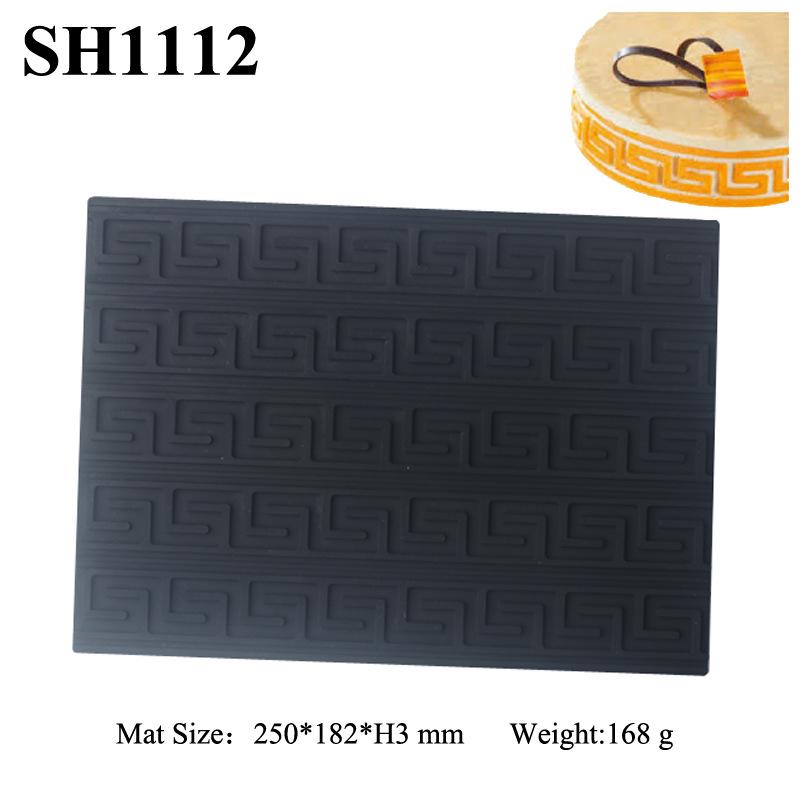 Silicone Mousse Swiss Roll Texture Pad - Tree Bark Lace Fondant Mat for Western Pastry Baking