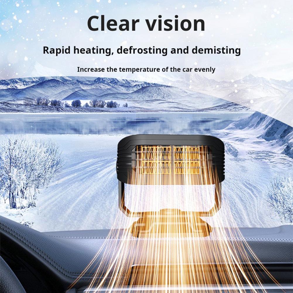 2 în 1 Încălzire rapidă Dezghețare Dezaburire Portabil 2 în 1 Încălzitor auto Ventilator de dezghețare pentru încălzire rapidă Auto pentru mașini pentru vreme