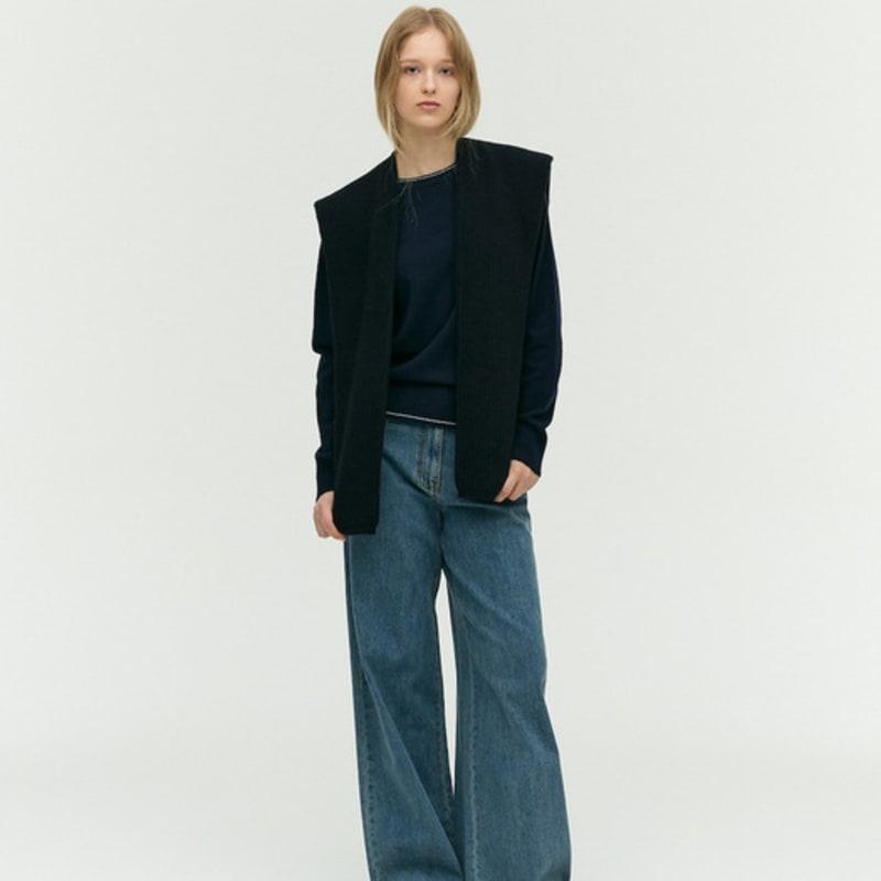 

E.B.M (Edition by Michaa) Golji Knit Muffler EMOACMF010 DARK NAVY_FREE