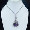 Purpurite Jewelry, 999 Copper Wire Wrapped Pendant Handmade Gemstone Jewelry, Gifts For Wife Brand New Pendant