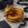 3D-gedrucktes Drachen-Aufbewahrungsfach, Dekorative Schlüsselablage mit Gothic-Fantasy-Design für Ringe, Schlüssel, Münzen, Schmuck, Schreibtisch-Organizer-Tablett für Homeoffice