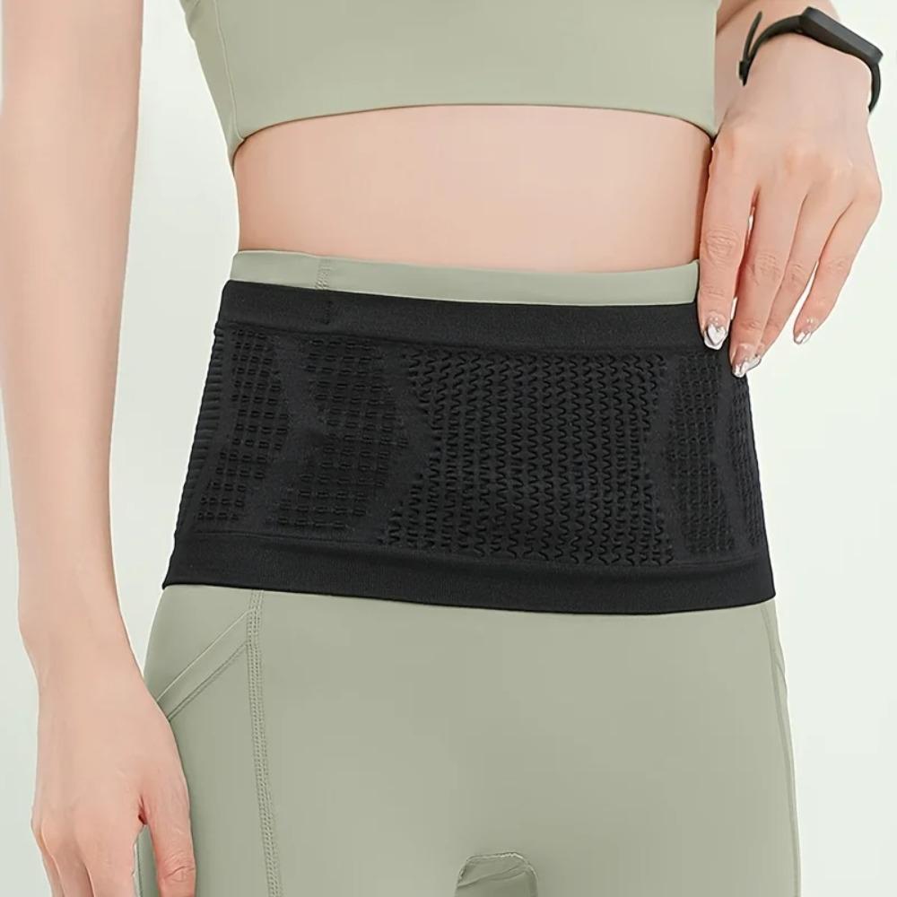 Seamless Elastic Waist Pack for Running,Gym,Portable Belly Control Belt with Textured Breathable Design,Lightweight Workout