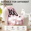 1 piece Halloween-themed pink flannel blanket, soft, suitable for sofa, bed, office, all-season use.