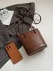 Niche High-End Women's French Luxury Woven Shoulder and Crossbody Bucket Handbag