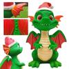 3D Christmas Dragon Sculpture Cool Dragon Garden Statue Christmas Dragon Doll Toy  Desk