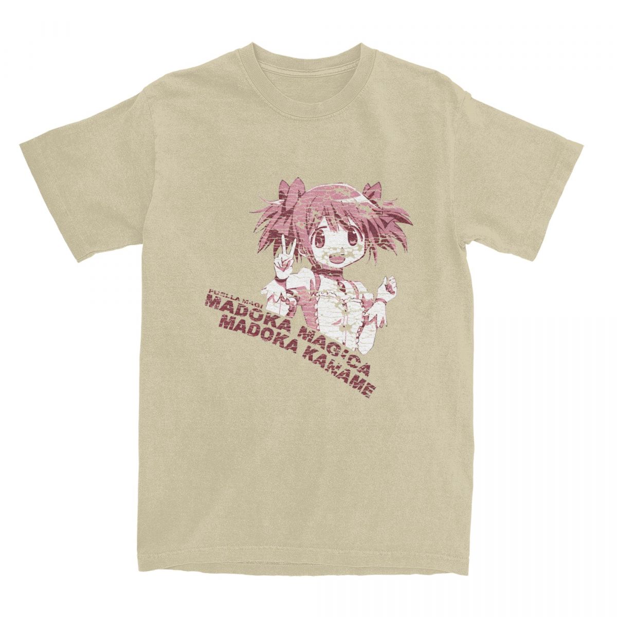 

Madoka VINTAGE Madoka Magica Girls Anime Merch Shirt Men Women Creative 100% Cotton Classic Clothes - Men s Summer Cotton Gra... S