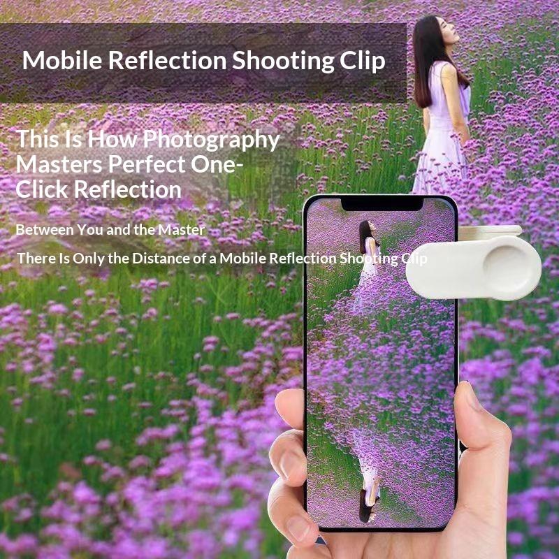 Smartphone Camera Mirror Reflection Clip Kit Universal Fit All Phone Models Portable Tool for Creative Vlog & Travel Photography