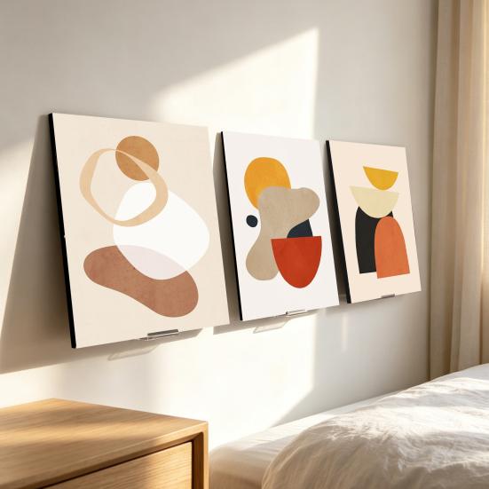 Wall Mounted Album Holder Adhesive Vinyl Record Mounts, Easy Installation Acrylic Floating Display for Dorm Shelves, Strong Hold Displaying