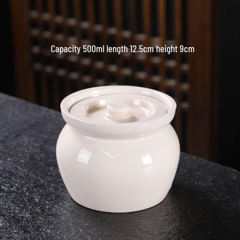 ZISIZ 500ml Ceramic Stewing Pot Set