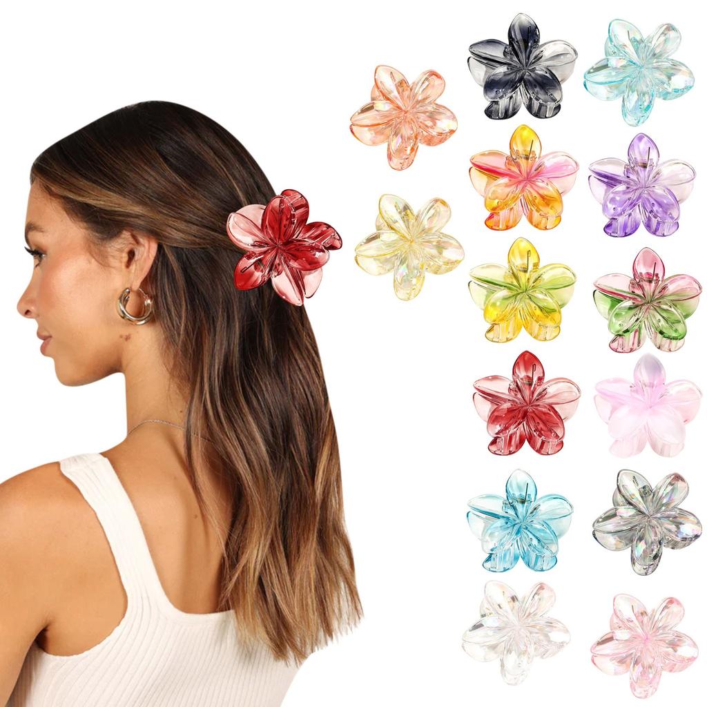 Plumeria Hair Clip Large High-grade Gradient Flower Hair Clip 1pc