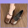 Mary Jane Shoes For Women With Slip On Design And Pu Material For Daily Comfort